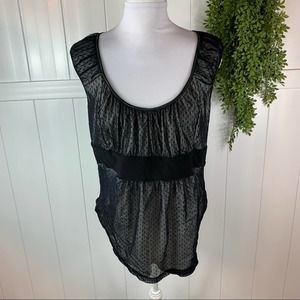 Torrid Black White Polka Dot Tank Top Womens